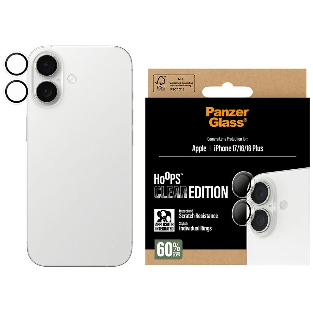 Szkło ochronne PanzerGlass Hoops do iPhone 17 / 16 / 16 Plus