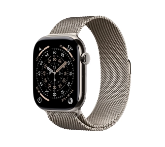 Apple Watch Series 11 GPS + Cellular 42mm Tytan Naturalny Bransoleta mediolańska Naturalny