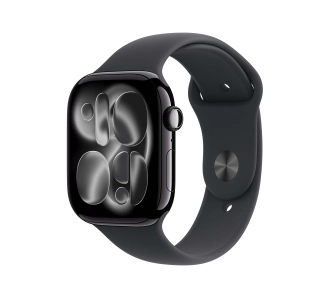 Apple Watch Series 11 GPS + Cellular 46mm z aluminium Onyx Pasek sportowy Czarny S/M