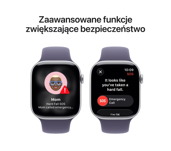 Apple Watch Series 11 GPS + Cellular 46mm z aluminium Srebrny Pasek sportowy Mleczny fiolet M/L - Kup na Raty - RRSO 0%