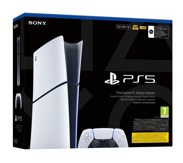 Sony PlayStation 5 Digital Slim E Chassis (PS5) 825GB + Disc Drive Blu-Ray - Kup na Raty - RRSO 0%