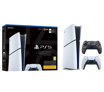 Konsola Sony PlayStation 5 Digital Slim E Chassis (PS5) 825GB + Dodatkowy Pad Szary kamuflaż