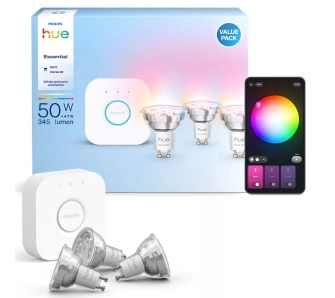 Zestaw Philips Hue Essential GU10 3szt+Mostek