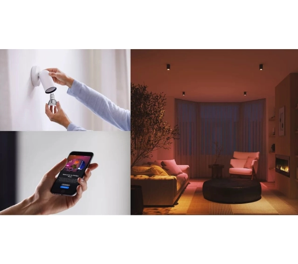 Philips Hue Essential GU10 3szt+Mostek