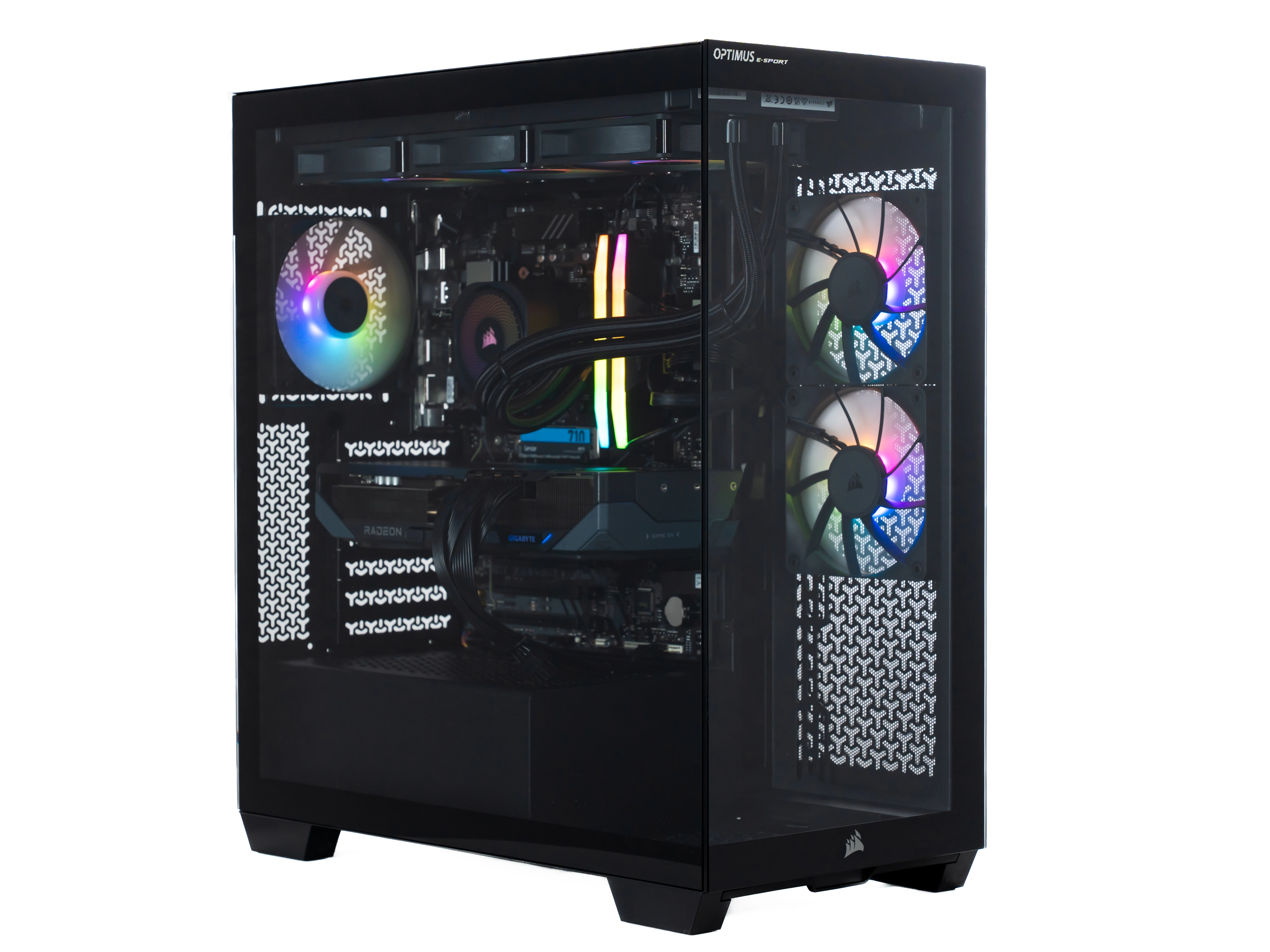 Komputer gamingowy Optimus E-Sport GB650T-CR5 R7 7800X3D 32GB RAM 2TB Dysk SSD RX9070 Win11
