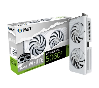 Karta graficzna Palit GeForce RTX 5060 Ti White OC 16GB GDDR7 128bit DLSS 4