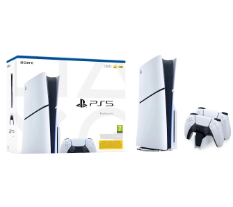 Konsola Sony PlayStation 5 Slim E Chassis (PS5) 1TB z napędem + Dodatkowy Pad + Stacja Ładowania DualSense