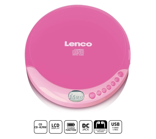 Lenco CD-011PK Różowy