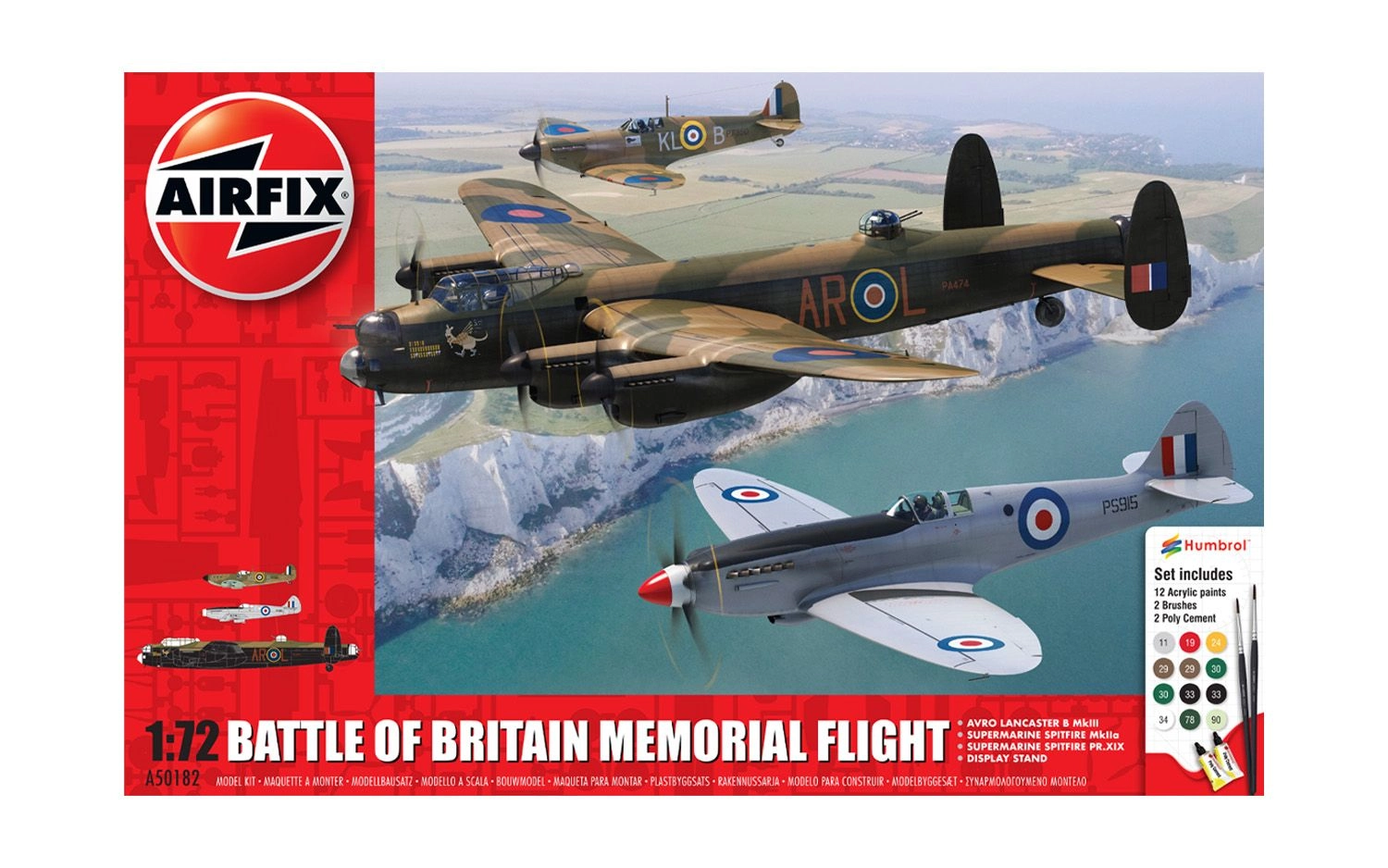 Model do sklejania Airfix A50182 Gift Set Samoloty Bitwa nad Angią Skala 1:72