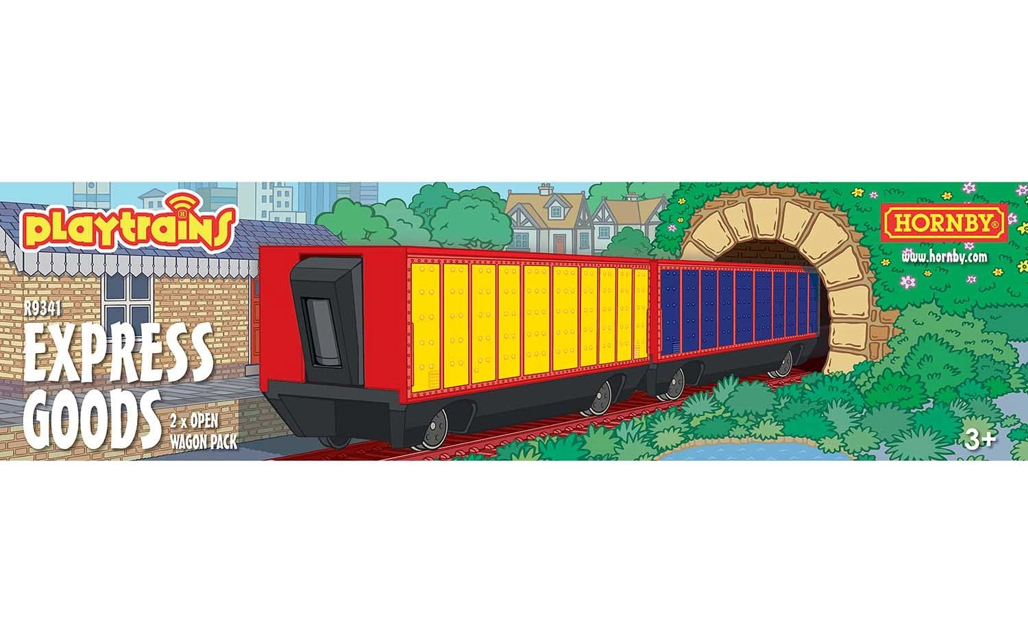 Model Playtrains OO 1:76 Zestaw 2 otwartych wagonów Express Goods