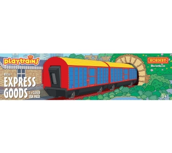 Model Playtrains OO 1:76 Zestaw 2 zamkniętych wagonów Express Goods