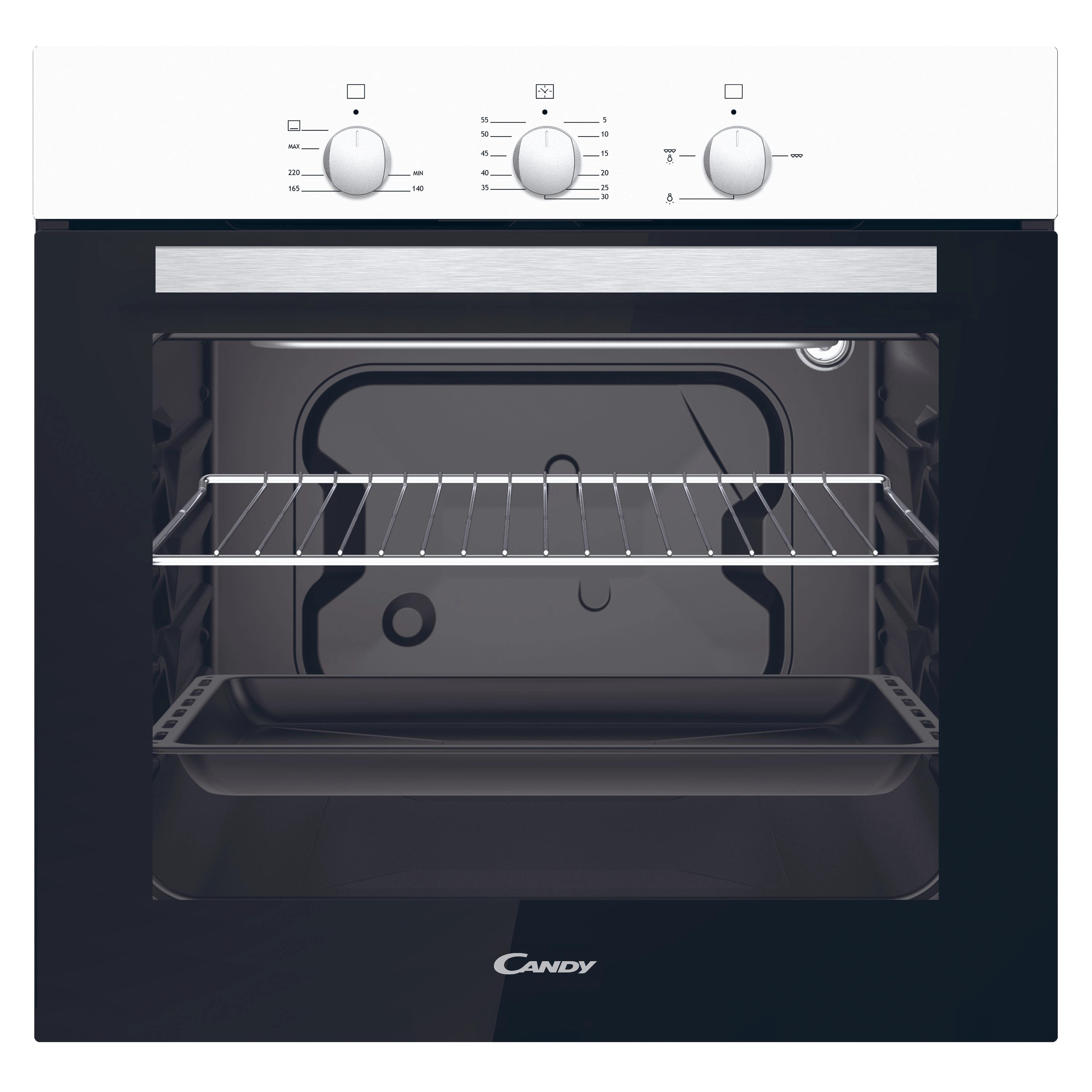 Piekarnik gazowy Candy OCGE02W Biało-czarny