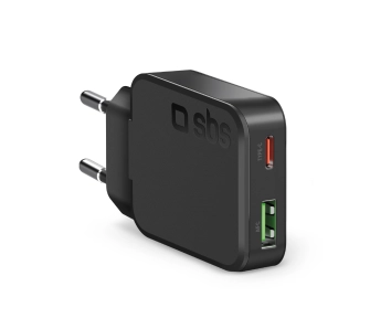 Ładowarka sieciowa SBS Slim Wall Czarger GAN PD 45W Czarny