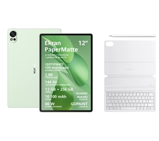 Huawei MatePad PaperMatte Edition 12X 2025 12" 12/256GB Wi-Fi Zielony + Rysik M-Pencil Pro + klawiatura Biały - Kup na Raty - RRSO 0%