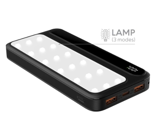 Rebeltec P10 LCD PD LAMP 10000mAh 22,5W Czarny