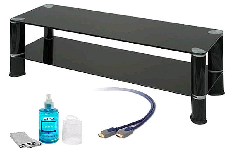 Stolik Techlink Avatar PTV6BBG + zestaw czyszczący + kabel HDMI