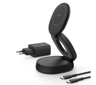 Belkin 2w1 Qi2 15W zasilacz 30W Czarny