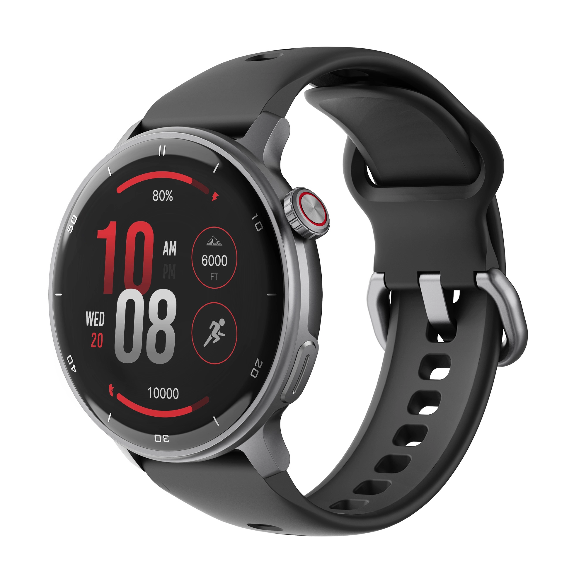 Smartwatch STELIO Activ Funkcje AI 46mm GPS Czarny