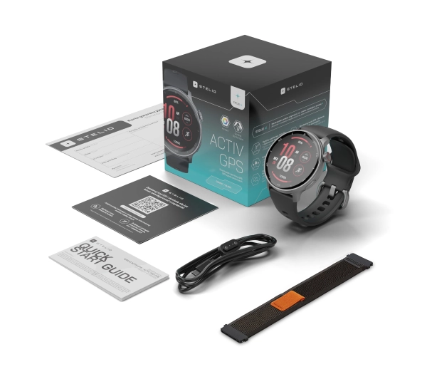 STELIO Activ Funkcje AI 46mm GPS Czarny