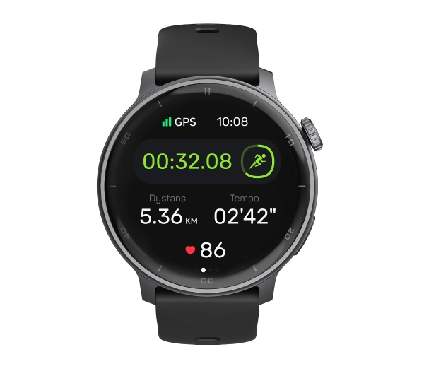 STELIO Activ Funkcje AI 46mm GPS Czarny