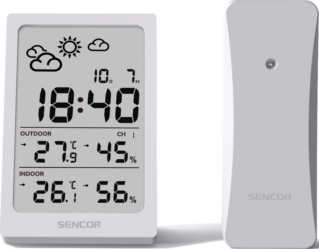 Stacja pogody Sencor SWS2300W 1 bezprzewodowy czujnik w zestawie