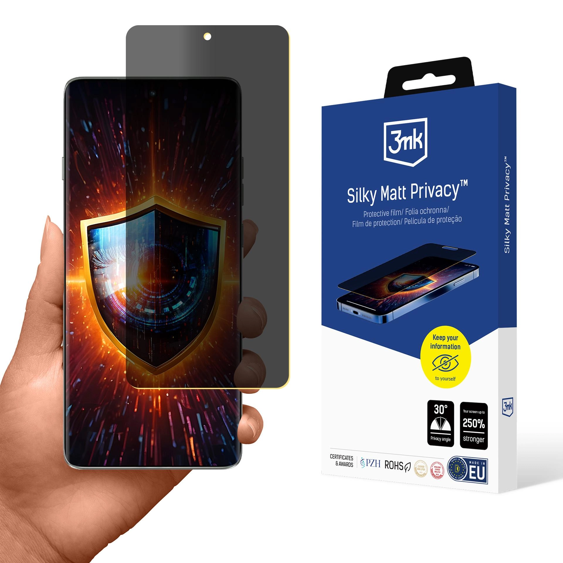 Folia ochronna 3mk Silky Matt Privacy do Motorola Edge 60 Pro