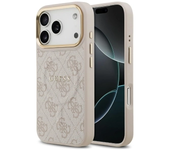 Etui Guess 4G PU Classic Logo MagSafe do iPhone 17 Pro różowy