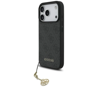 Etui Guess 4G Charms Collection MagSafe do iPhone 17 Pro Czarny
