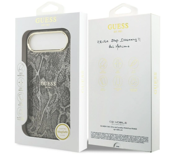 Guess Python Pattern MagSafe do iPhone Air Czarny
