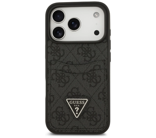 Guess 4G Double Card Triangle do iPhone 17 Pro czarny