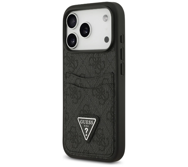 Guess 4G Double Card Triangle do iPhone 17 Pro czarny