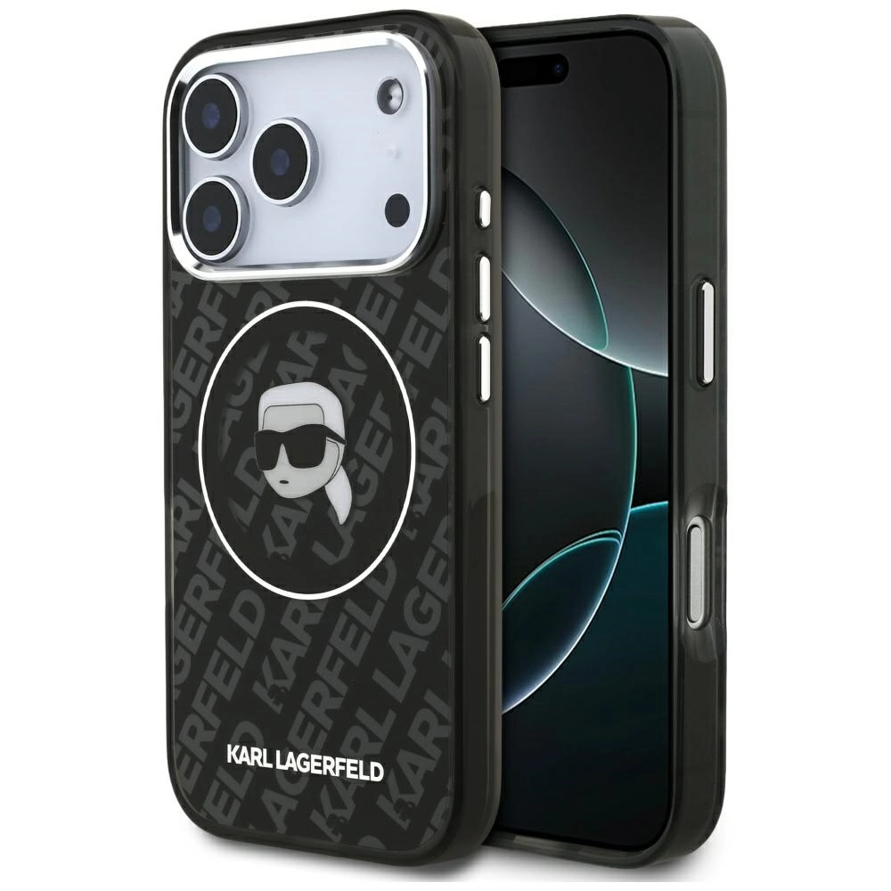 Etui Karl Lagerfeld IML Karl Head Logo MagSafe do iPhone 17 Pro Czarny