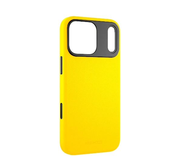 Yaxo Leather Gear Slim Case MagSafe do iPhone 17 Pro Żółty