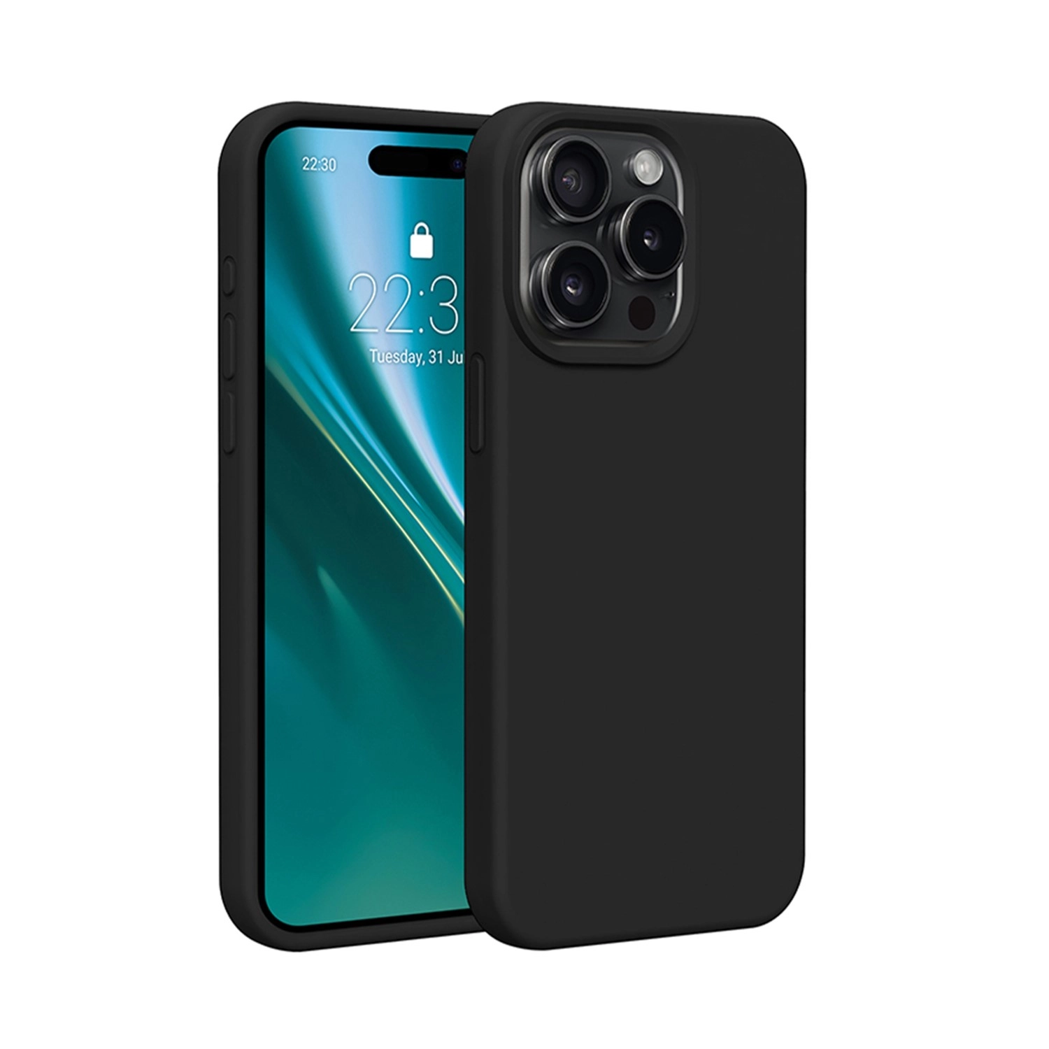 Etui Etteri Silicone Case do iPhone 15 Pro Max Czarny