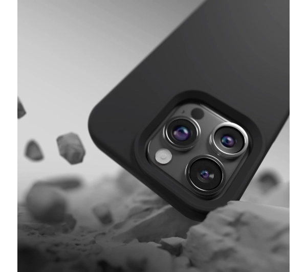 Etteri Silicone Case do iPhone 15 Pro Max Czarny