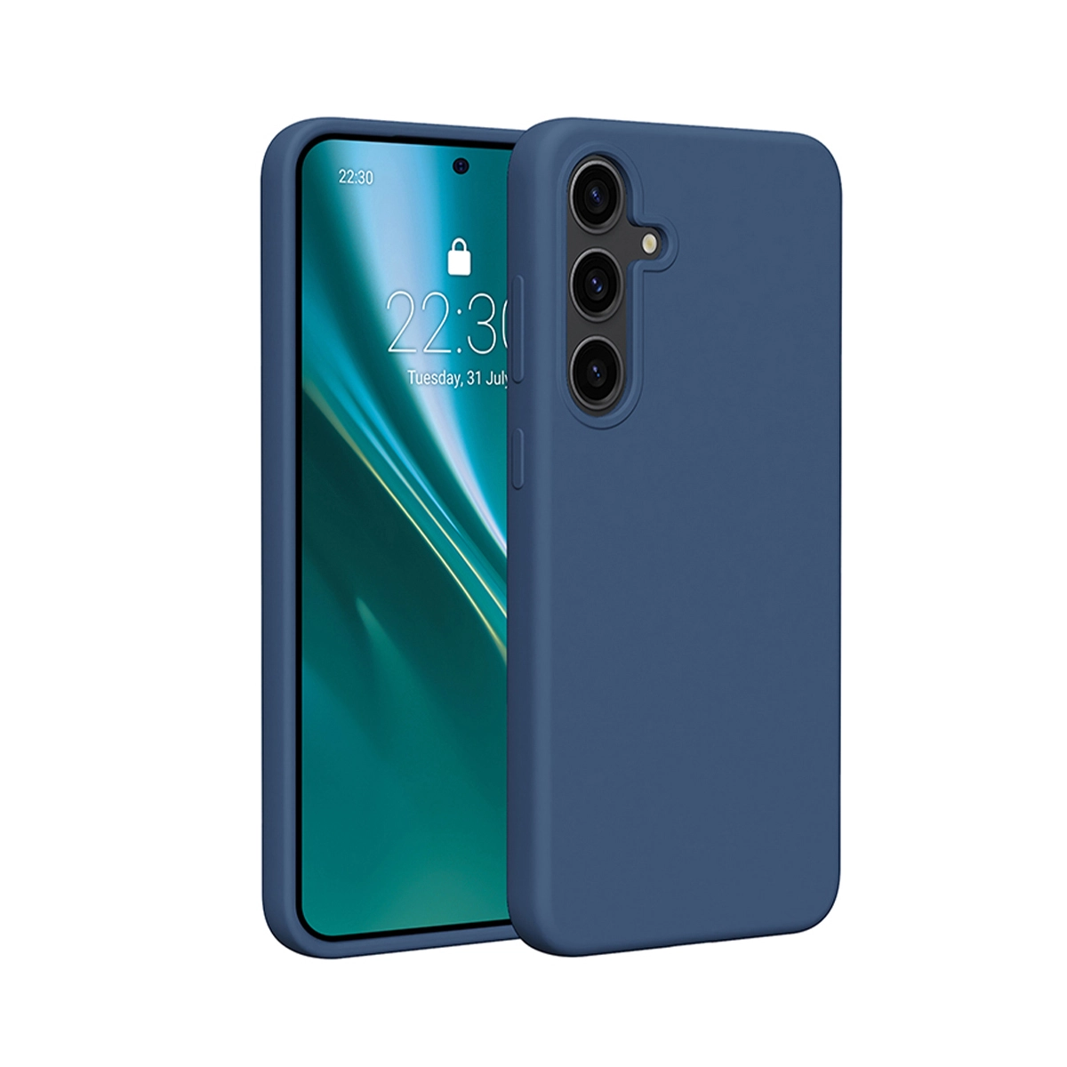 Etui Etteri Silicone Case Galaxy S24 Plus Niebieski
