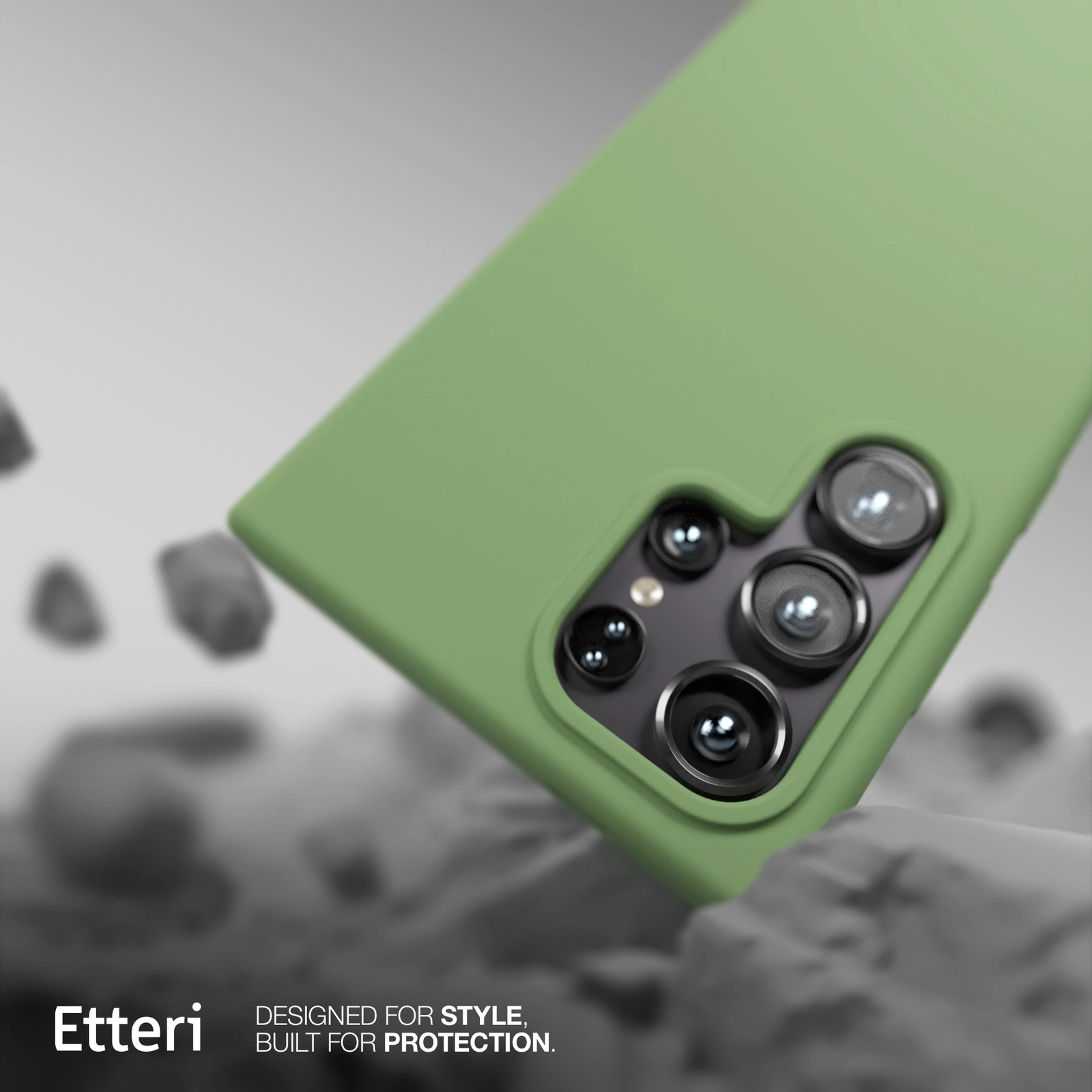 Etui Etteri Silicone Case Galaxy S23 Ultra Zielony