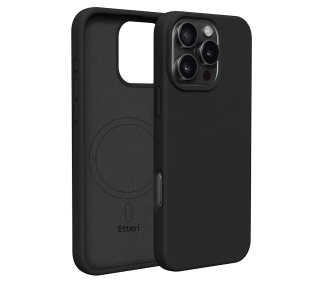 Etteri Silicone Case do iPhone 16 Pro Max Czarny - ⚡ EURO HIT CENOWY! ⚡
