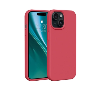 Etui Etteri Silicone Case do iPhone 15 Malinowa