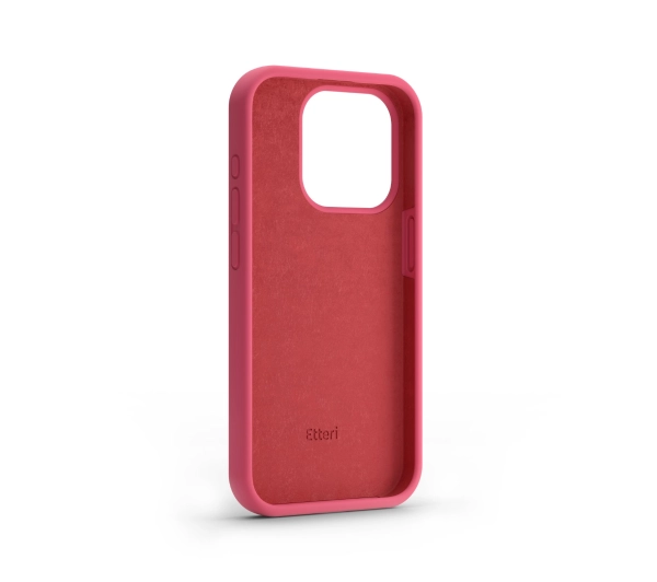 Etteri Silicone Case do iPhone 15 Malinowa