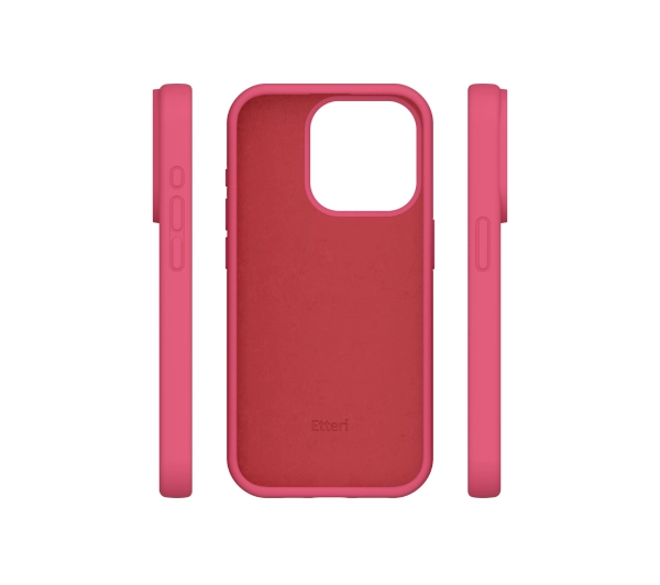 Etteri Silicone Case do iPhone 15 Malinowa