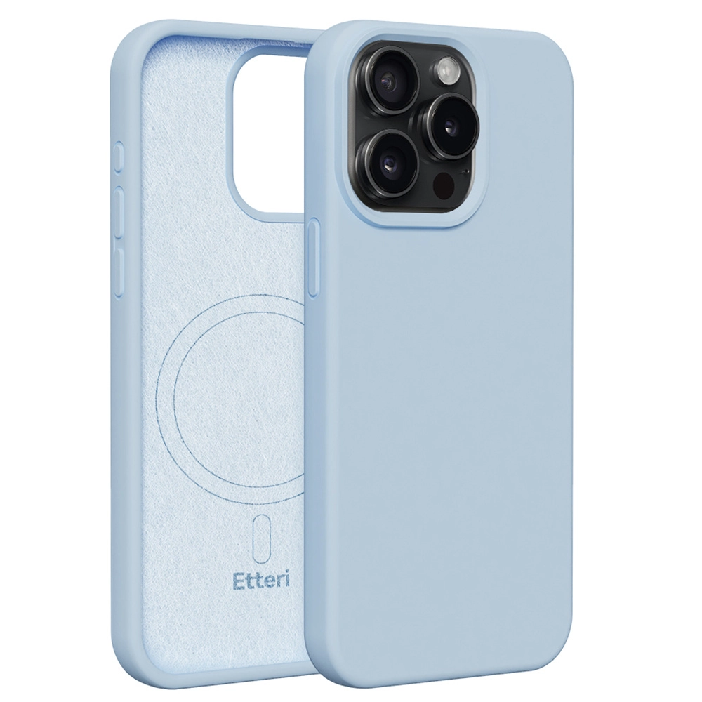 Etui Etteri Silicone Case do iPhone 15 Pro Max Niebieski
