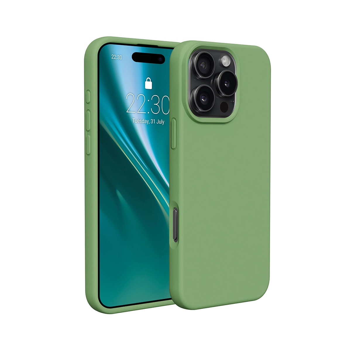 Etui Etteri Silicone Case do iPhone 16 Pro 6,3" Zielony