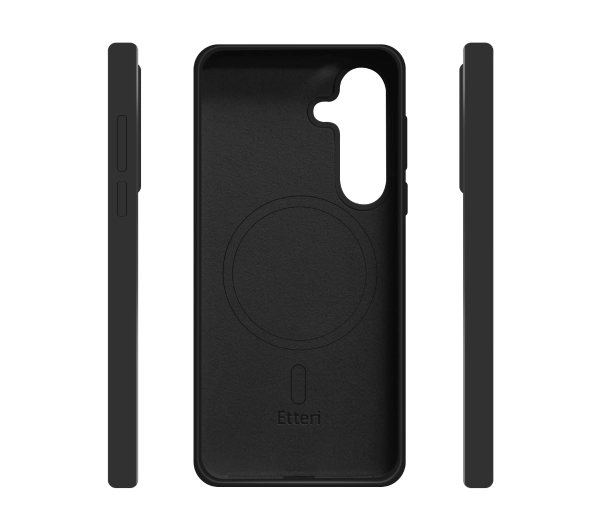 Etteri Silicone Case do Galaxy S25 Plus Czarny