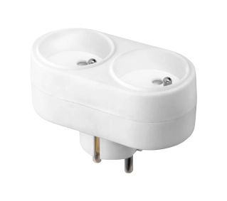 Orno OR-AE-13270/W Owalny French, 2 gniazda Biały