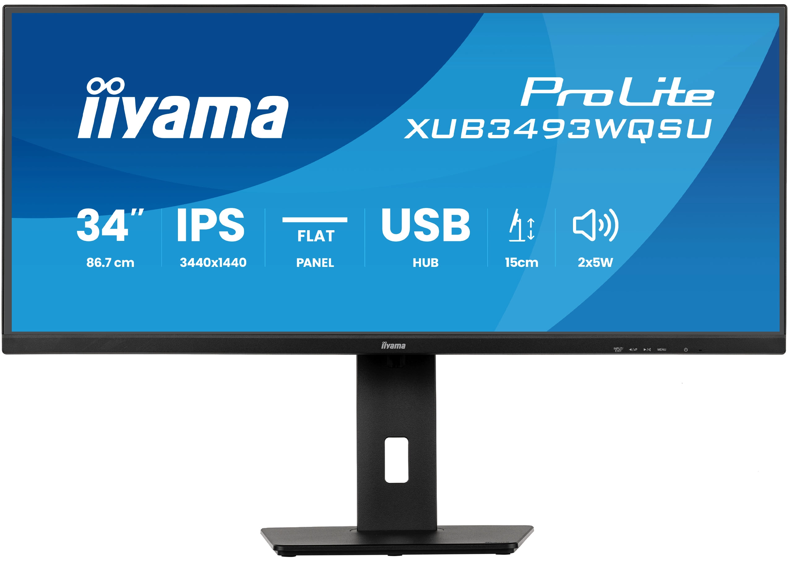 Monitor iiyama ProLite XUB3493WQSU-B6 34" 3K IPS 120Hz 1ms MPRT