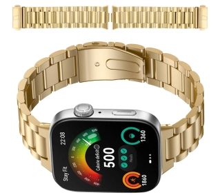 Bizon ze stali nierdzewnej do Huawei Watch Fit 4 / Huawei Watch Fit 4 Pro / Huawei Watch Fit 4 złoty