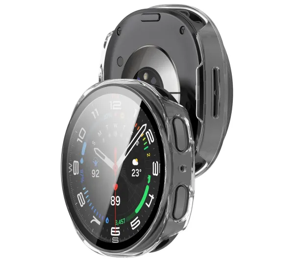Bizon ze szkłem do Samsung Galaxy Watch 8 44 mm przezroczysty