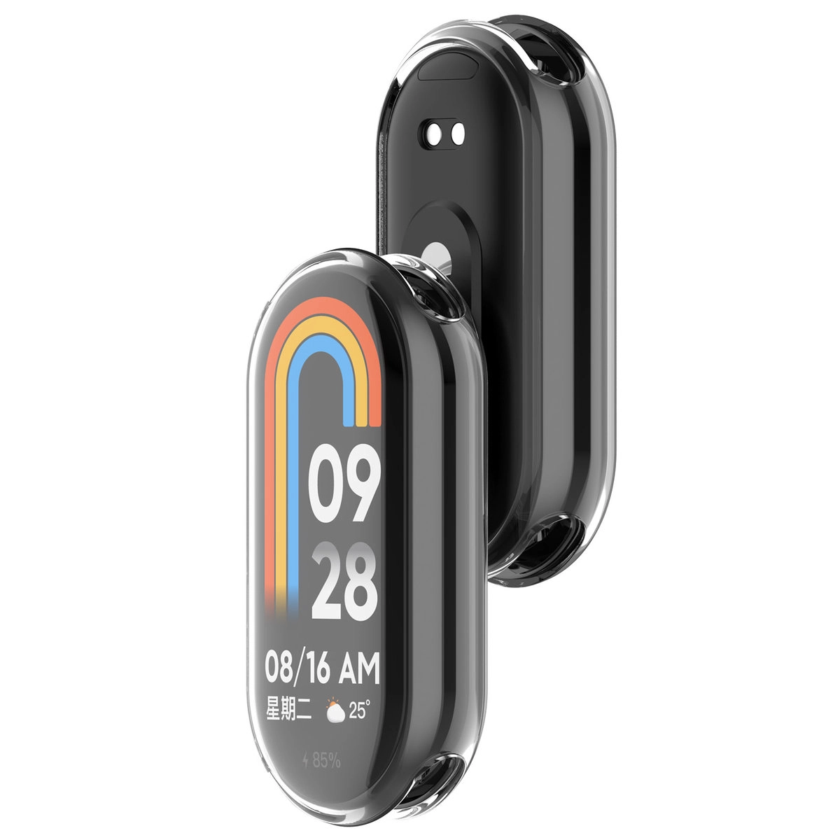 Nakładka na tarczę Bizon Felipe do Xiaomi Smart Band 10 przezroczysty