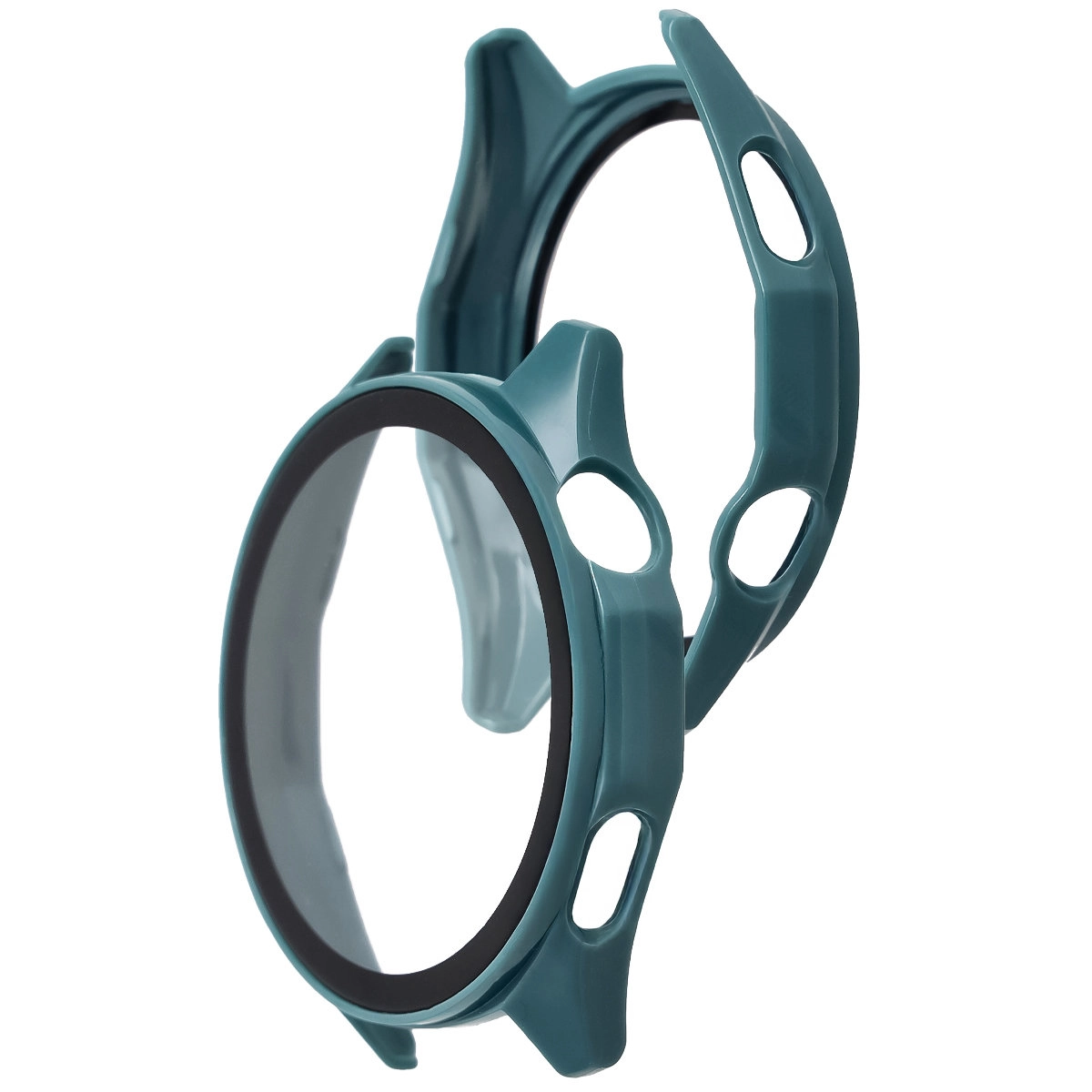 Nakładka na tarczę Bizon ze szkłem do Huawei Watch GT6 46 mm zielony